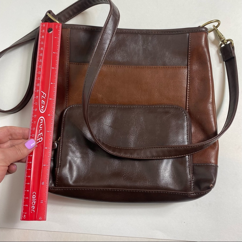 Tignanello Crossbody Handbag Purse Convertible Organizer Travel Bag RFID Protect - Picture 3 of 11